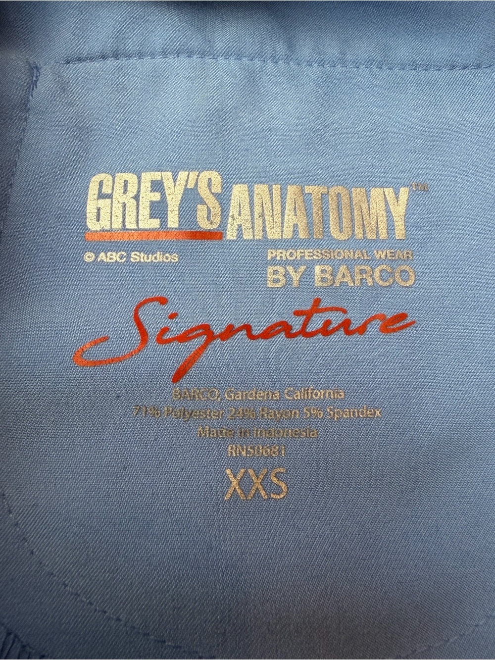 Grey’s Anatomy by Barco Signature Scrub Pants Women’s XXS - Picture 3 of 6
